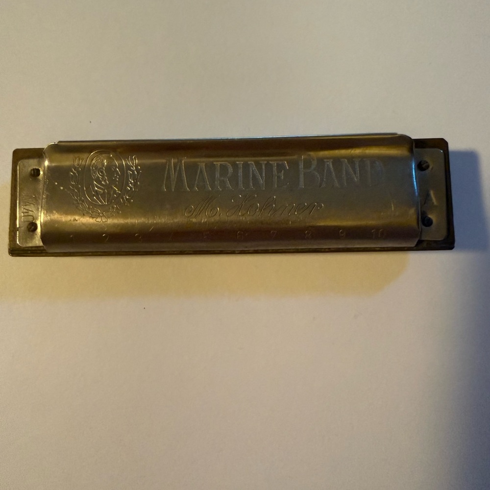 Vintage Hohner Marine Band 10 Hole Diatonic Harmonica A440 Germany